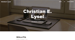 Desktop Screenshot of christian.lysel.net